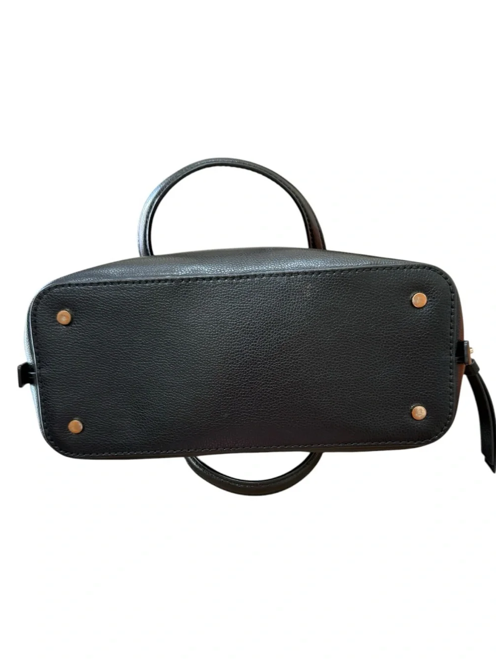 Kate Spade Black Pebble Leather Double-Handle Satchel